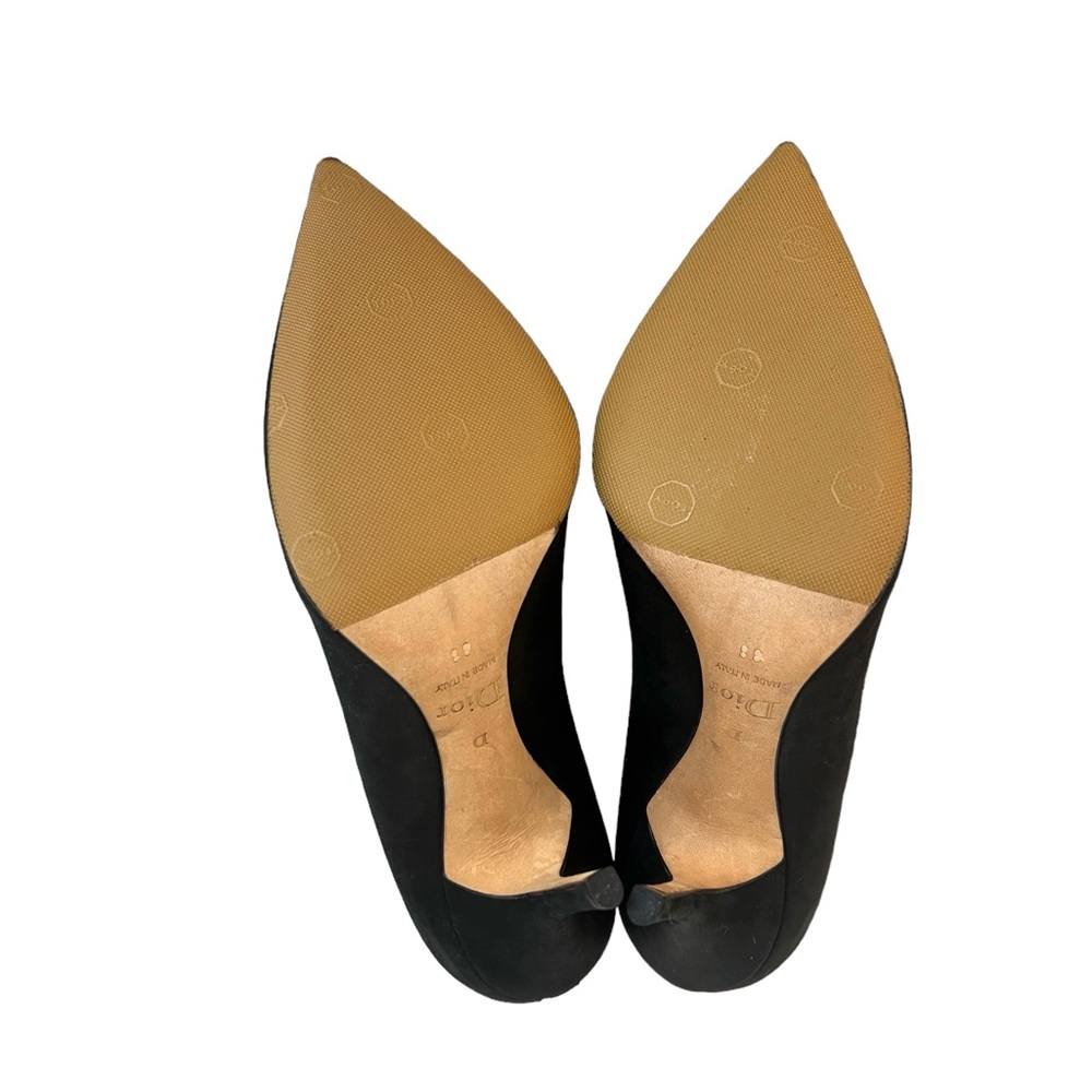 Dior Black Fabric Pointed Toe Pumps - Picture 6 of 7